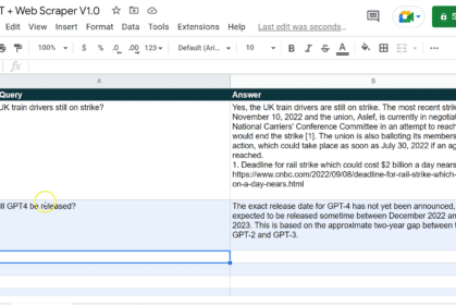 GPT-3 + Web Search – Free Google Sheet & Script